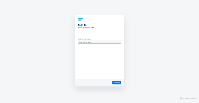 Security scan screenshot of https://saf-holland-gmbh-cloudalm.eu10.alm.cloud.sap