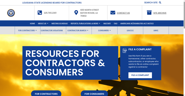 Security scan screenshot of https://lslbc.gov/