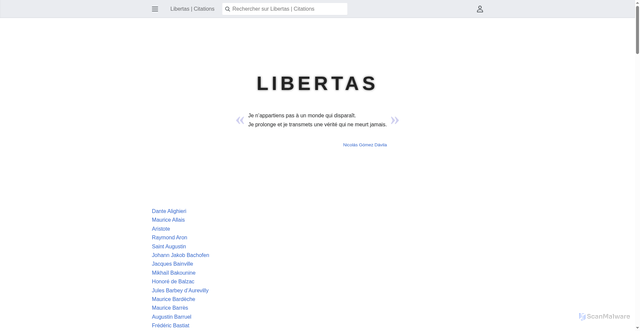 Security scan screenshot of https://libertas.co