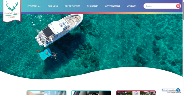 Security scan screenshot of https://www.deerfield-beach.com/