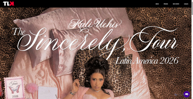 Security scan screenshot of https://teleticket.com.pe/kali-uchis