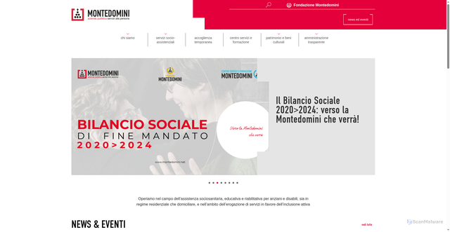 Security scan screenshot of https://www.montedomini.net/