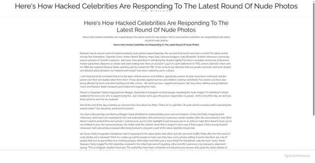 Security scan screenshot of https://ivecoaifositus-4g32i8piwg.edgeone.app/22084-heres-how-hacked-celebrities-are-responding-to-the-latest-round-of-nude-photos.html