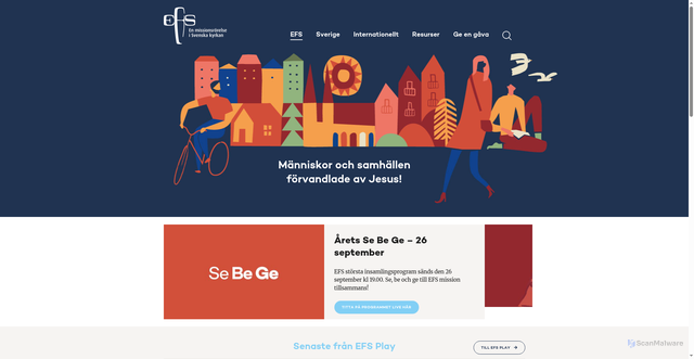 Security scan screenshot of https://fosterlandsstiftelsen.se