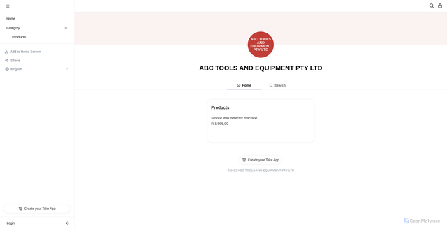 Security scan screenshot of http://abctoolsjvv.link/
