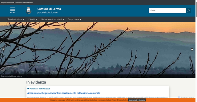Security scan screenshot of https://comune.lerma.al.it/