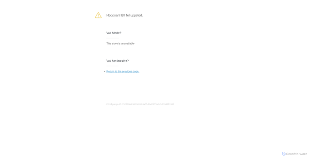 Security scan screenshot of https://fju0ku-sh.myshopify.com/