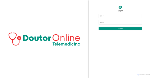 Security scan screenshot of https://telemedicina.doutoronline.net.br/login