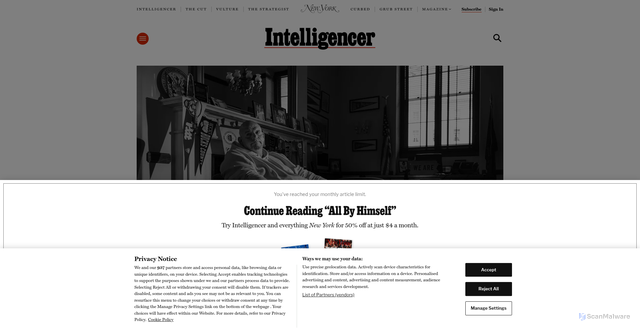 Security scan screenshot of https://nymag.com/intelligencer/article/john-fetterman-struggle-mental-health-clinical-depression.html