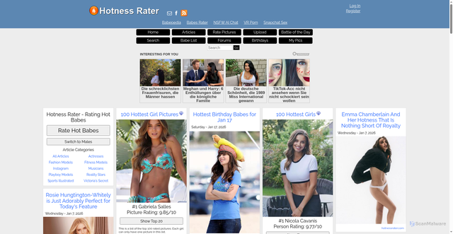 Security scan screenshot of https://img8.hotnessrater.com