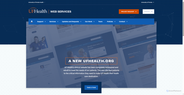 Security scan screenshot of https://sites.medinfo.ufl.edu