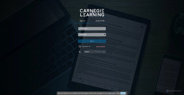 Security scan screenshot of https://carnegiemath.kitaboo.com