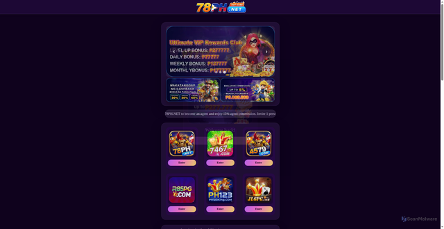 Security scan screenshot of https://78ph.xyz/?host=https://yn43te.com?ch=63478