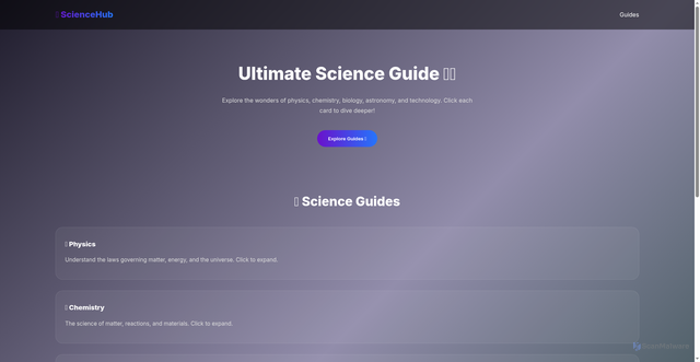 Security scan screenshot of https://velocescienceguide-37n8slf0co.edgeone.app/