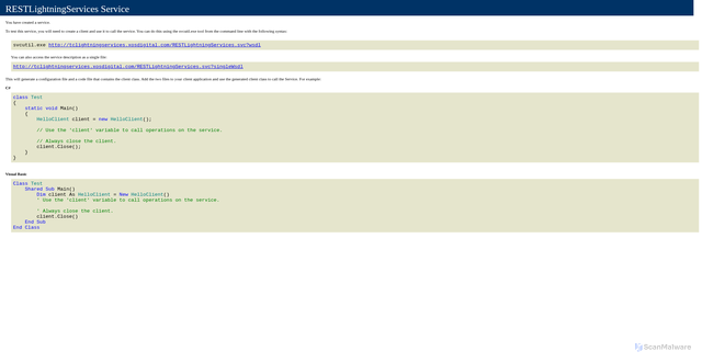 Security scan screenshot of https://tclightningservices.xosdigital.com