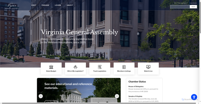 Security scan screenshot of https://vga.virginia.gov/