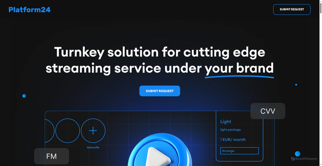Security scan screenshot of https://platform24.tv