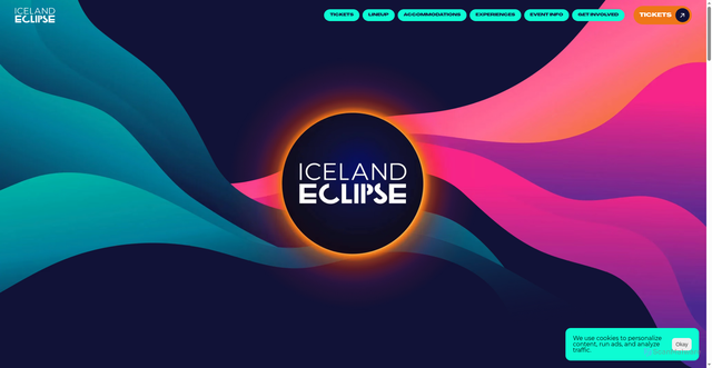 Security scan screenshot of https://icelandeclipse.com/