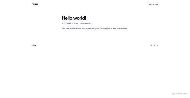 Security scan screenshot of https://www.cittadicapri.it