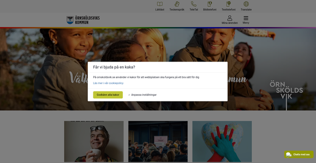 Security scan screenshot of https://www.ornskoldsvik.se/