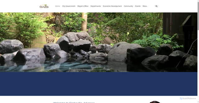 Security scan screenshot of https://www.clarksvillear.gov/