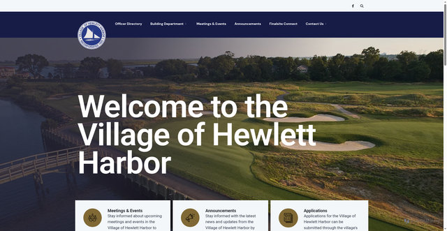 Security scan screenshot of https://hewlettharbor.gov/