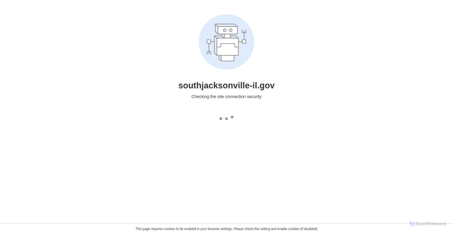 Security scan screenshot of https://southjacksonville-il.gov/