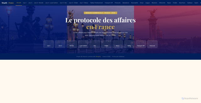 Security scan screenshot of https://shopify-france-ion72xamea.edgeone.app/