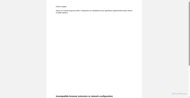 Security scan screenshot of https://mediamarkt.hu