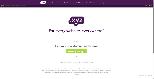 Security scan screenshot of https://nic.xyz