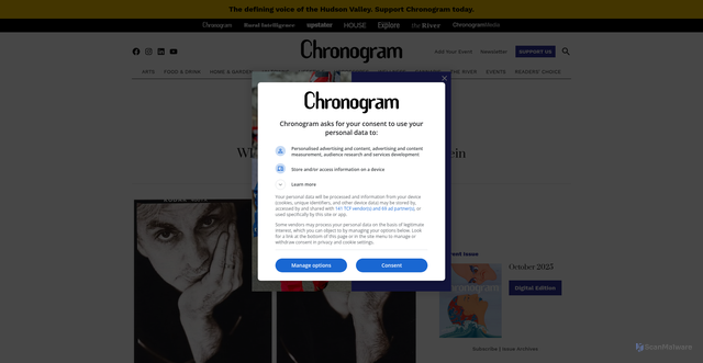 Security scan screenshot of https://www.chronogram.com/daily-dose/what-happened-when-i-saw-chris-stein-2301533/