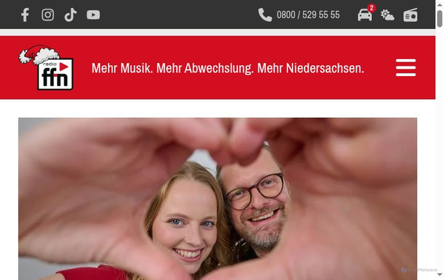Security scan screenshot of https://ffn.de