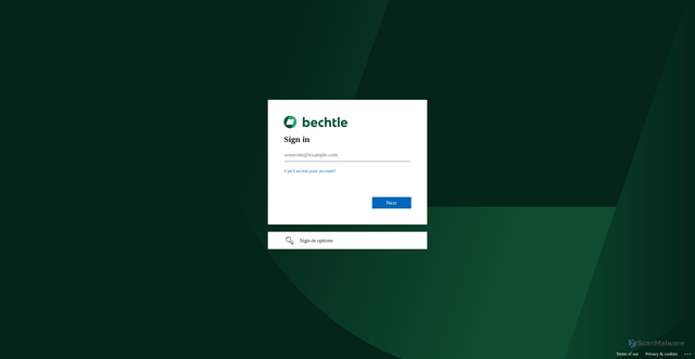 Security scan screenshot of https://bechtle-1.eu10.hcs.cloud.sap
