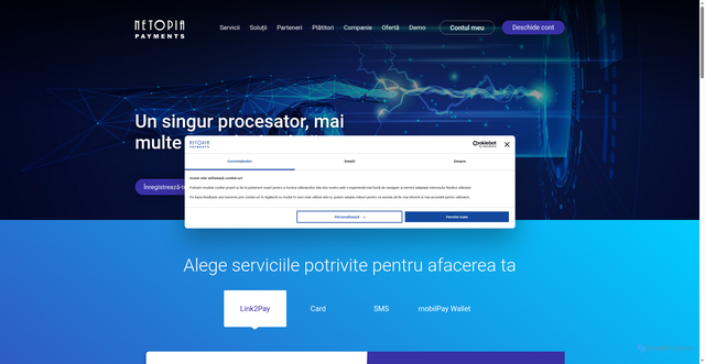 Security scan screenshot of https://netopia-payments.com