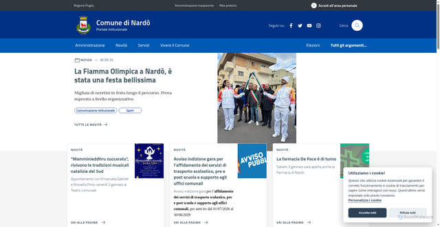 Security scan screenshot of https://www.comune.nardo.le.it/