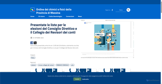 Security scan screenshot of https://www.chimicimessina.it/