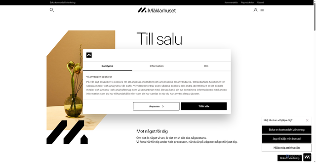 Security scan screenshot of https://www.maklarhuset.se/