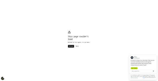 Security scan screenshot of https://abnormalsecurity.com
