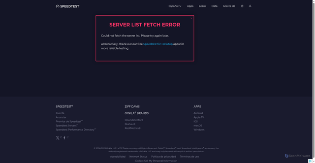 Security scan screenshot of https://kakaluote001.pages.dev/es/ad-free/register