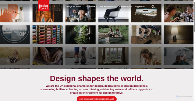 Security scan screenshot of https://www.designcouncil.org.uk/