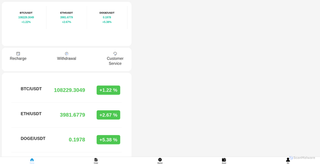 Security scan screenshot of https://zkf8.top/