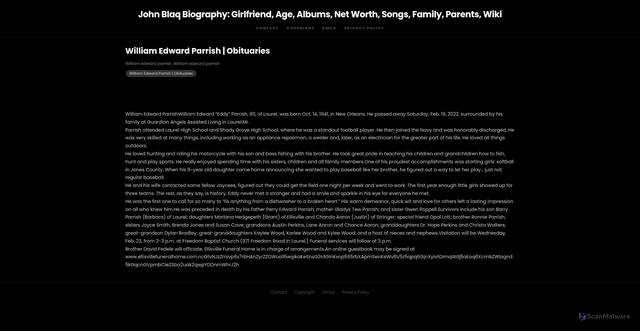 Security scan screenshot of https://teespringshophugo-0m17euibfp.edgeone.app/15158-william-edward-parrish-obituaries.html