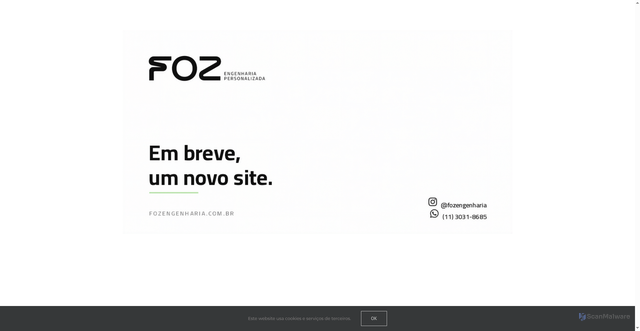 Security scan screenshot of https://fozengenharia.com.br