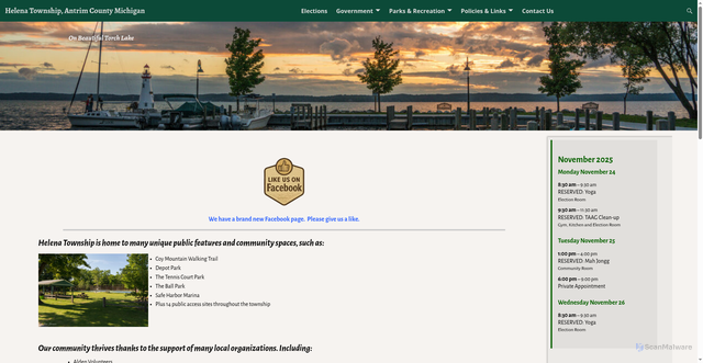 Security scan screenshot of https://www.helenatownship.com/