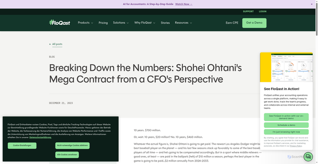 Security scan screenshot of https://www.floqast.com/blog/breaking-down-the-numbers-shohei-ohtanis-mega-contract-from-a-cfos-perspective