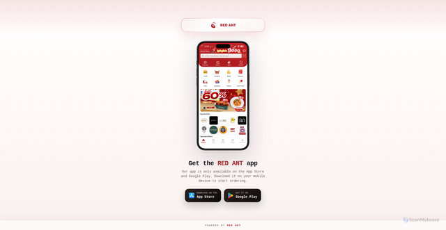 Security scan screenshot of http://redant-website.pages.dev/