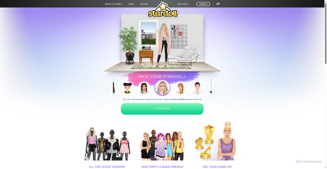 Security scan screenshot of https://fb.stardoll.com