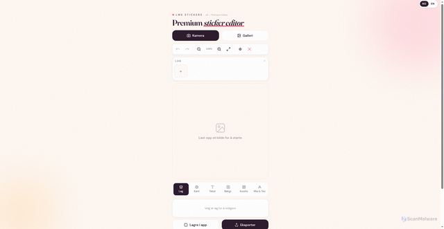 Security scan screenshot of https://lme-stickers.pages.dev/