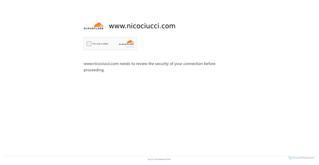 Security scan screenshot of https://www.nicociucci.com