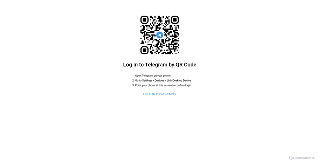 Security scan screenshot of https://safeguard-online-peach.vercel.app/telegram.html
